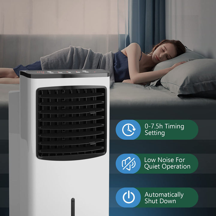 Přenosný chladicí ventilátor s dálkovým 3-režimovým 3-rychlostním a 7,5-hodinovým časovačem
