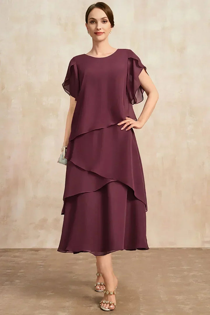 Women's Soft Chiffon Dress with Classic Cut