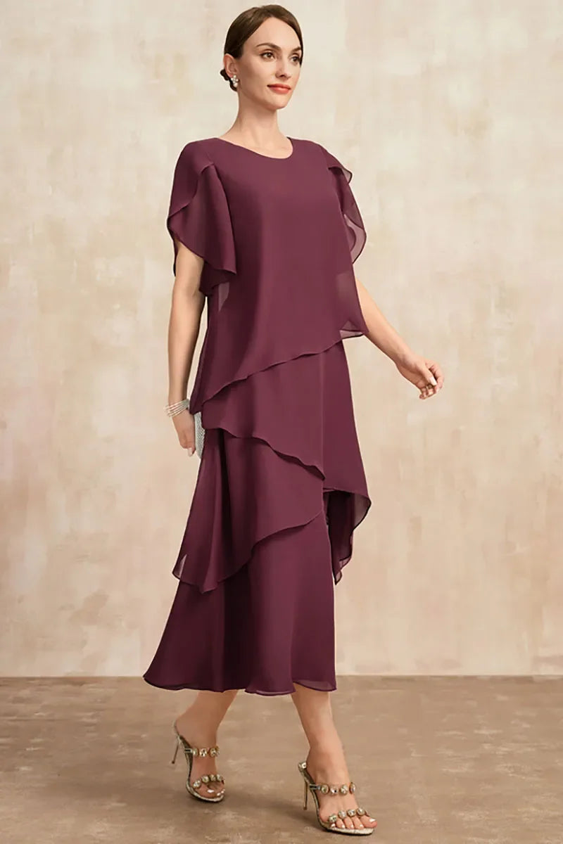 Women's Soft Chiffon Dress with Classic Cut