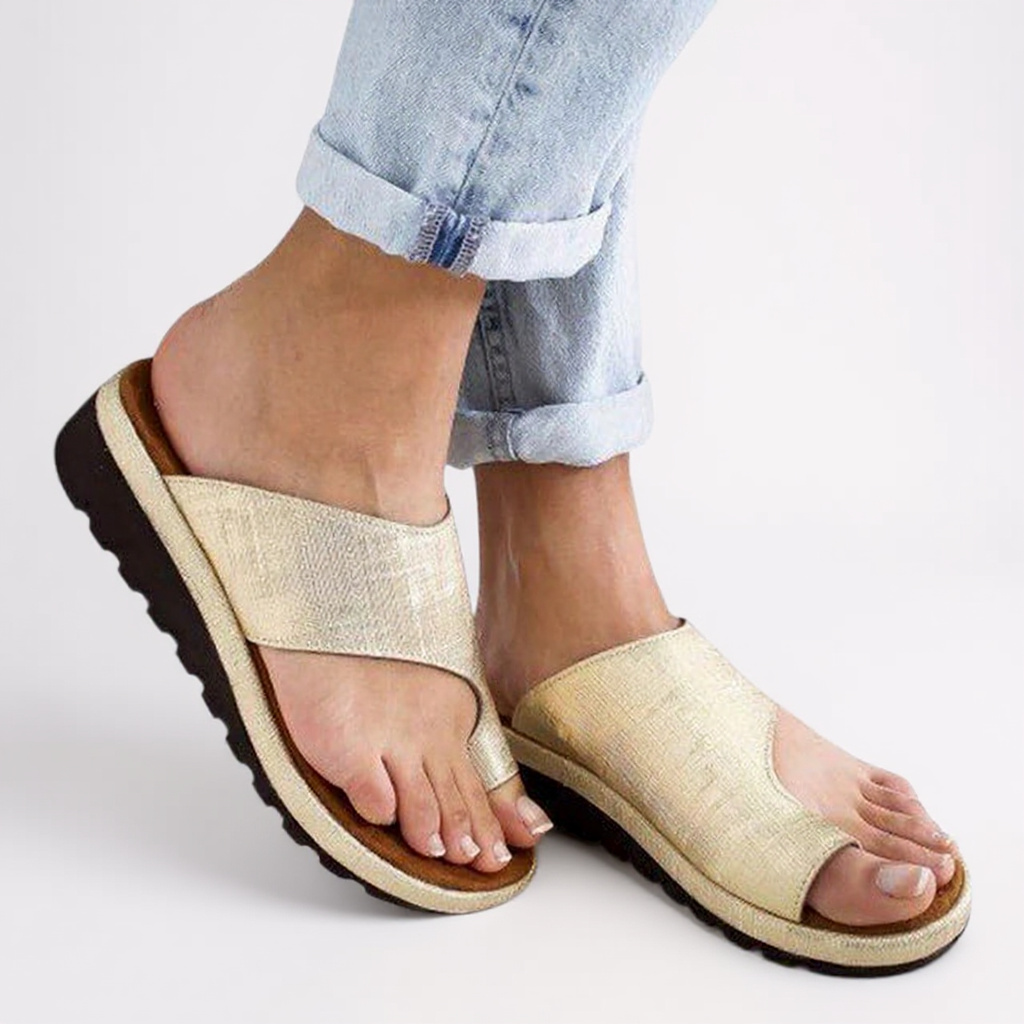 Ivy - Women's Orthopedic Toe Ring Platform Slides - photo 7