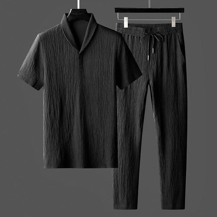 Jack - Men's Two Piece Cotton Set with Elastic Waist - photo 2