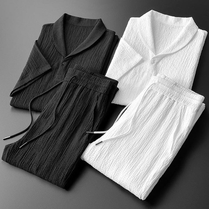 Jack - Men's Two Piece Cotton Set with Elastic Waist - photo 4