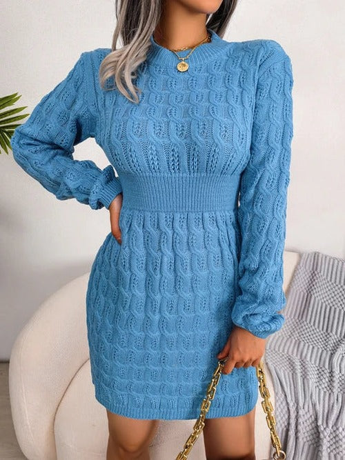 Jade - Women's Ribbed Knit Mini Dress - photo 2