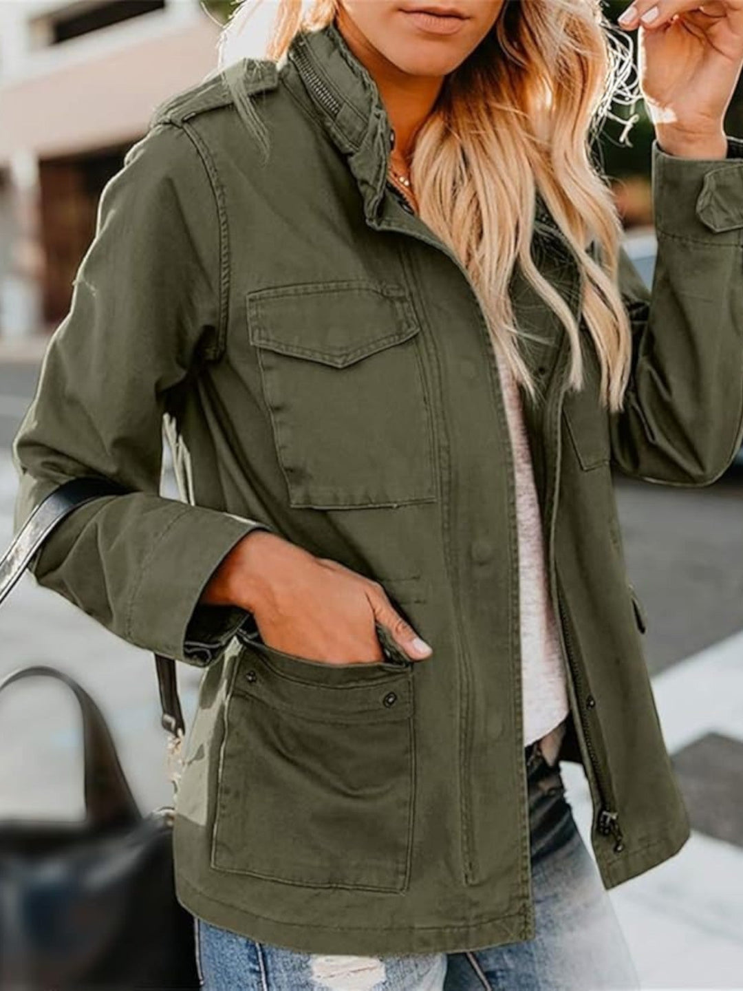 Barbara – Chic Modern Jacket for Women with Multiple Pockets
