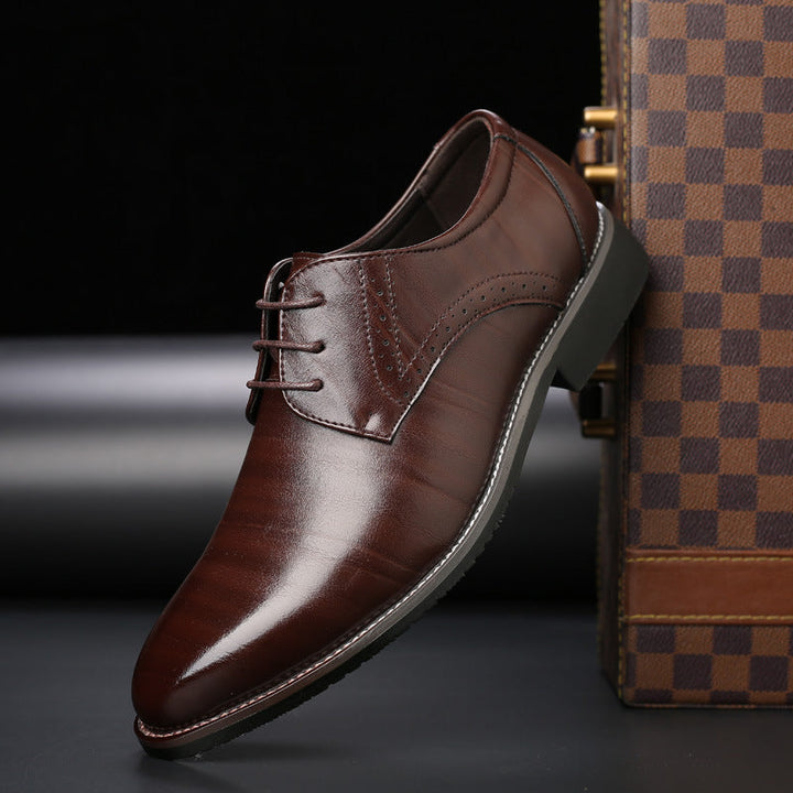 Men's Classic Leather Oxford Dress Shoes