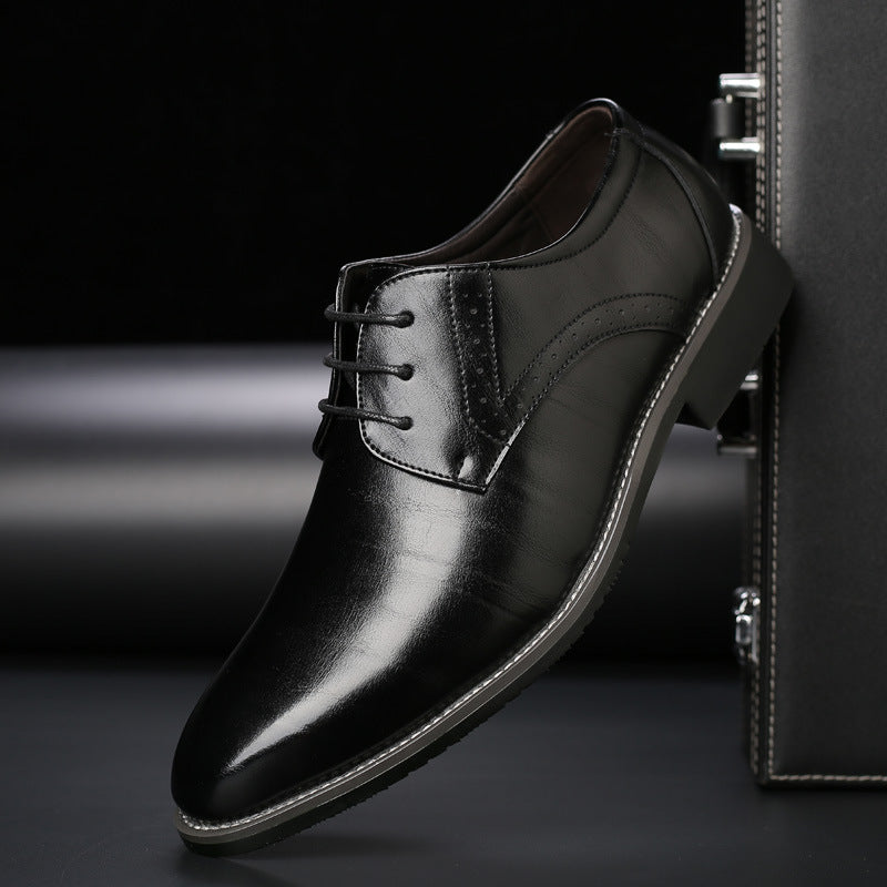 Men's Classic Leather Oxford Dress Shoes