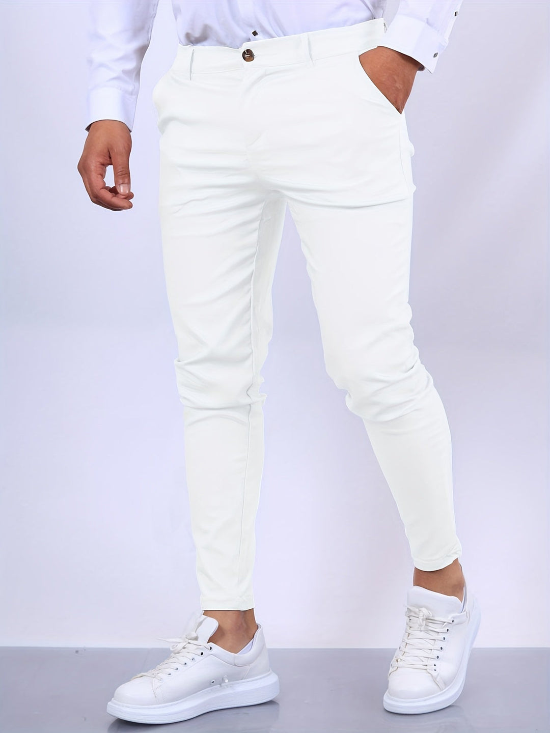 Men's Skinny Fit Stretch Chino Pants