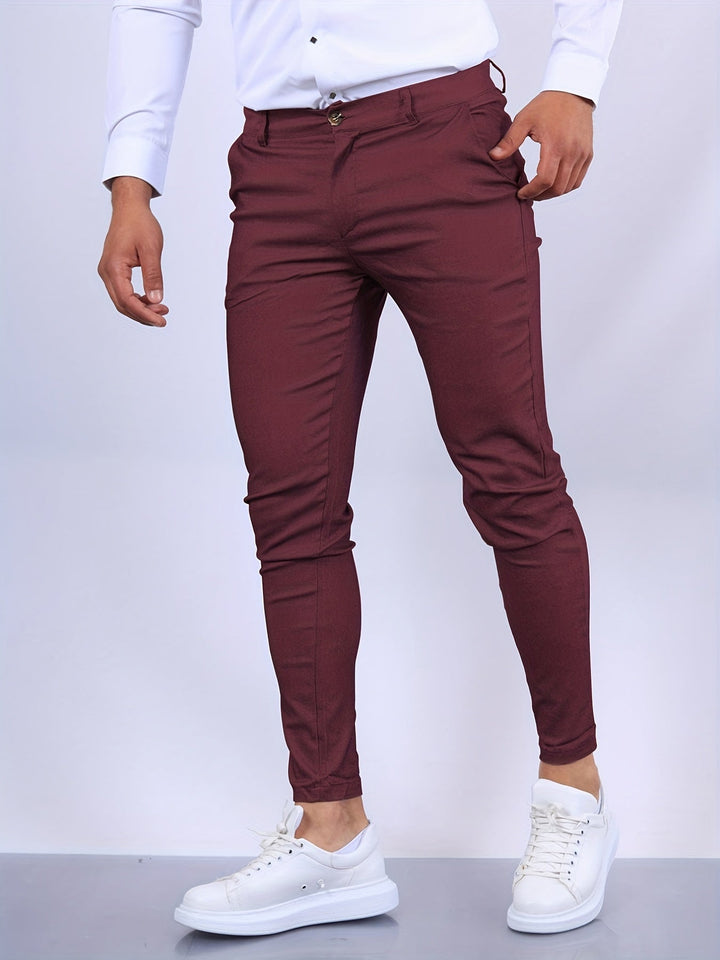 Men's Skinny Fit Stretch Chino Pants