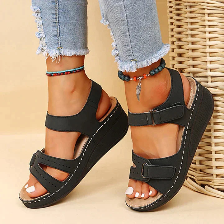 Juris - Women's Orthopaedic Wedge Sandals with Non Slip Sole - photo 3