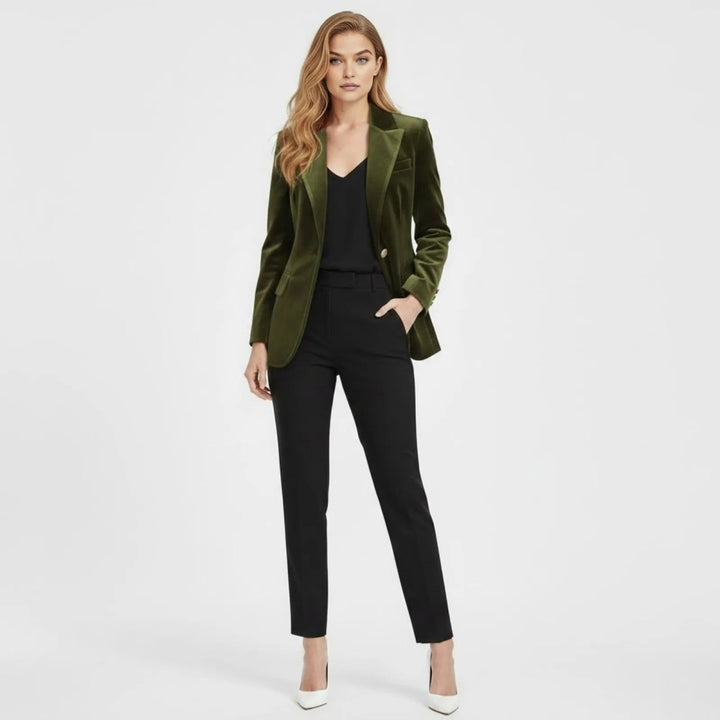 Maribel – Women's Luxury Velvet Blazer with Tailored Fit