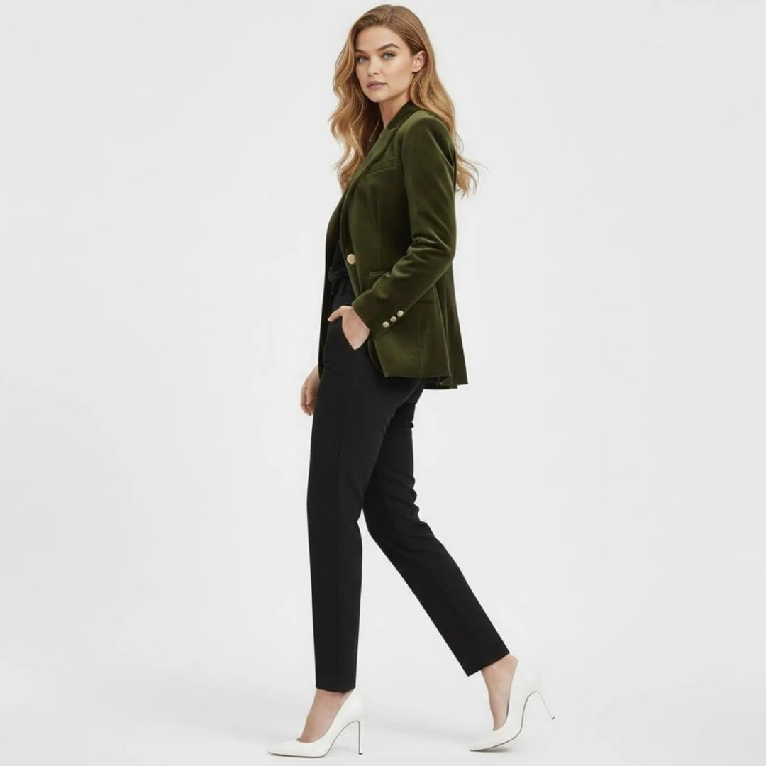 Maribel – Women's Luxury Velvet Blazer with Tailored Fit