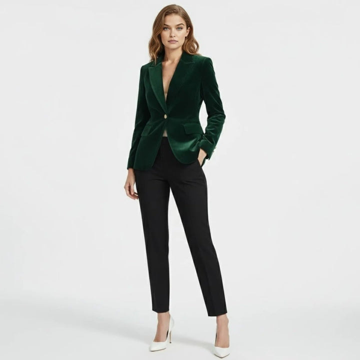 Maribel – Women's Luxury Velvet Blazer with Tailored Fit