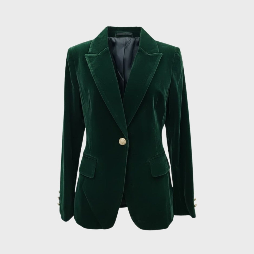 Maribel – Women's Luxury Velvet Blazer with Tailored Fit