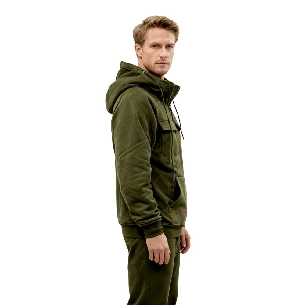 Men's Heavyweight Pullover Hoodie with Utility Pockets