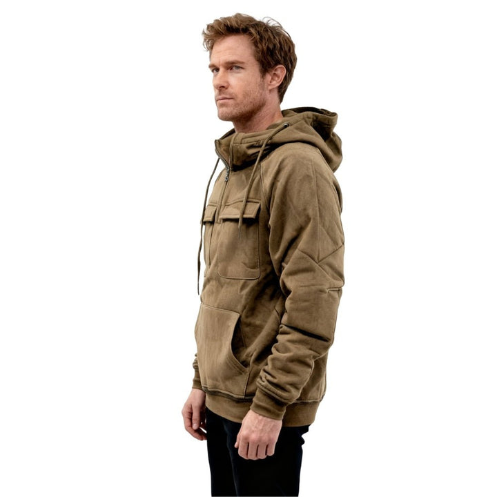 Men's Heavyweight Pullover Hoodie with Utility Pockets