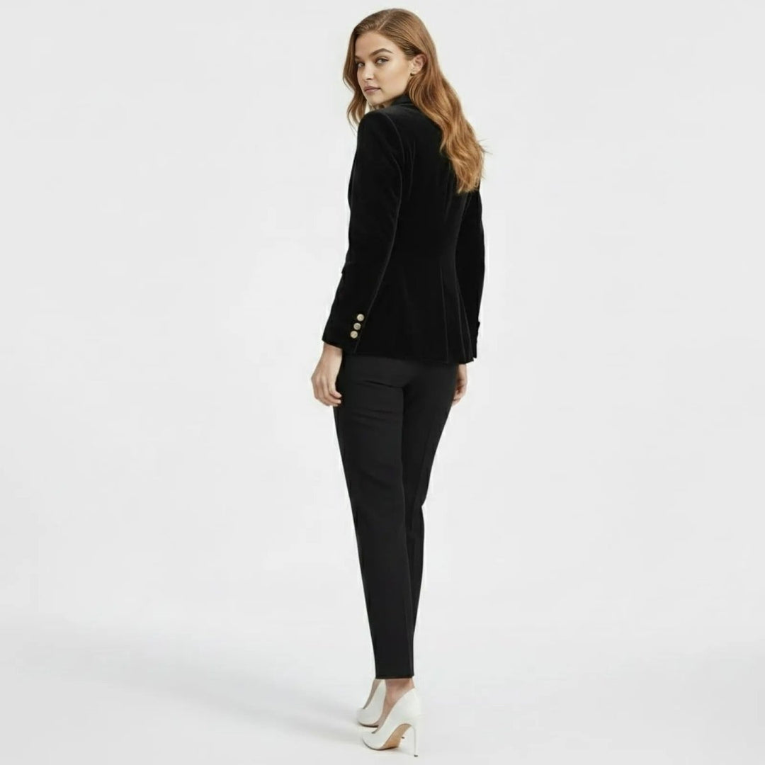 Maribel – Women's Luxury Velvet Blazer with Tailored Fit