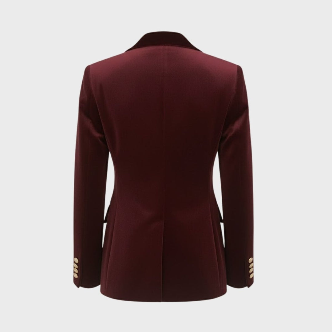 Maribel – Women's Luxury Velvet Blazer with Tailored Fit