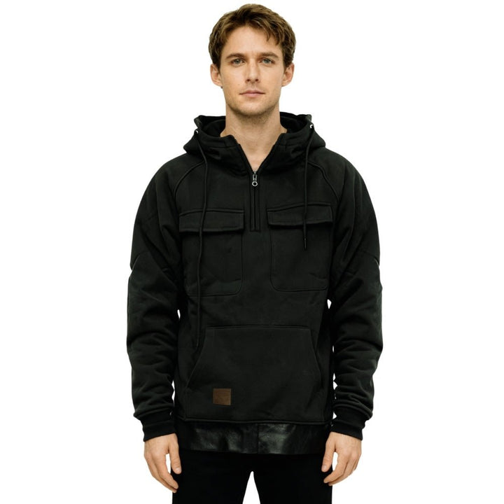 Men's Heavyweight Pullover Hoodie with Utility Pockets