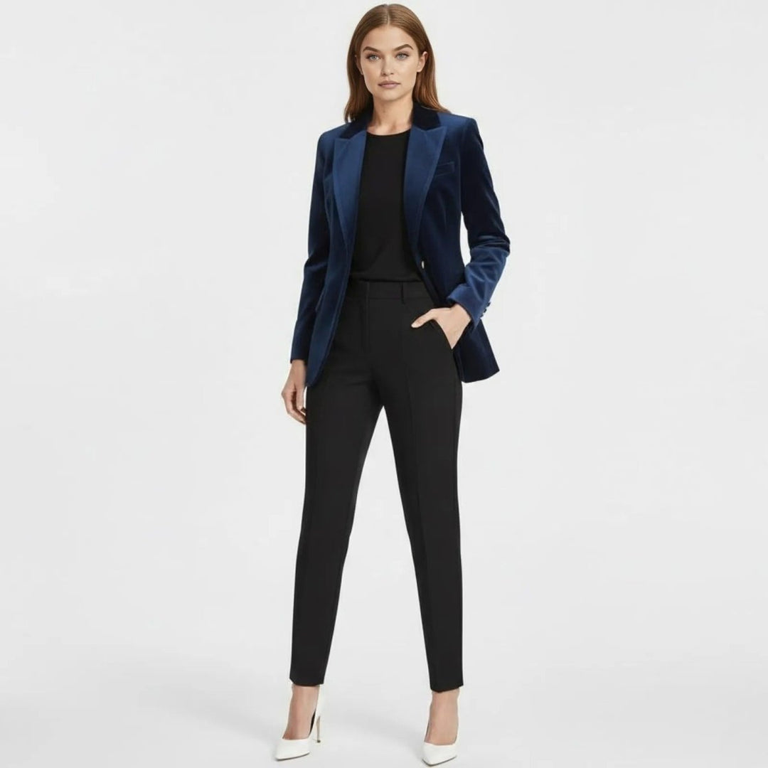 Maribel – Women's Luxury Velvet Blazer with Tailored Fit