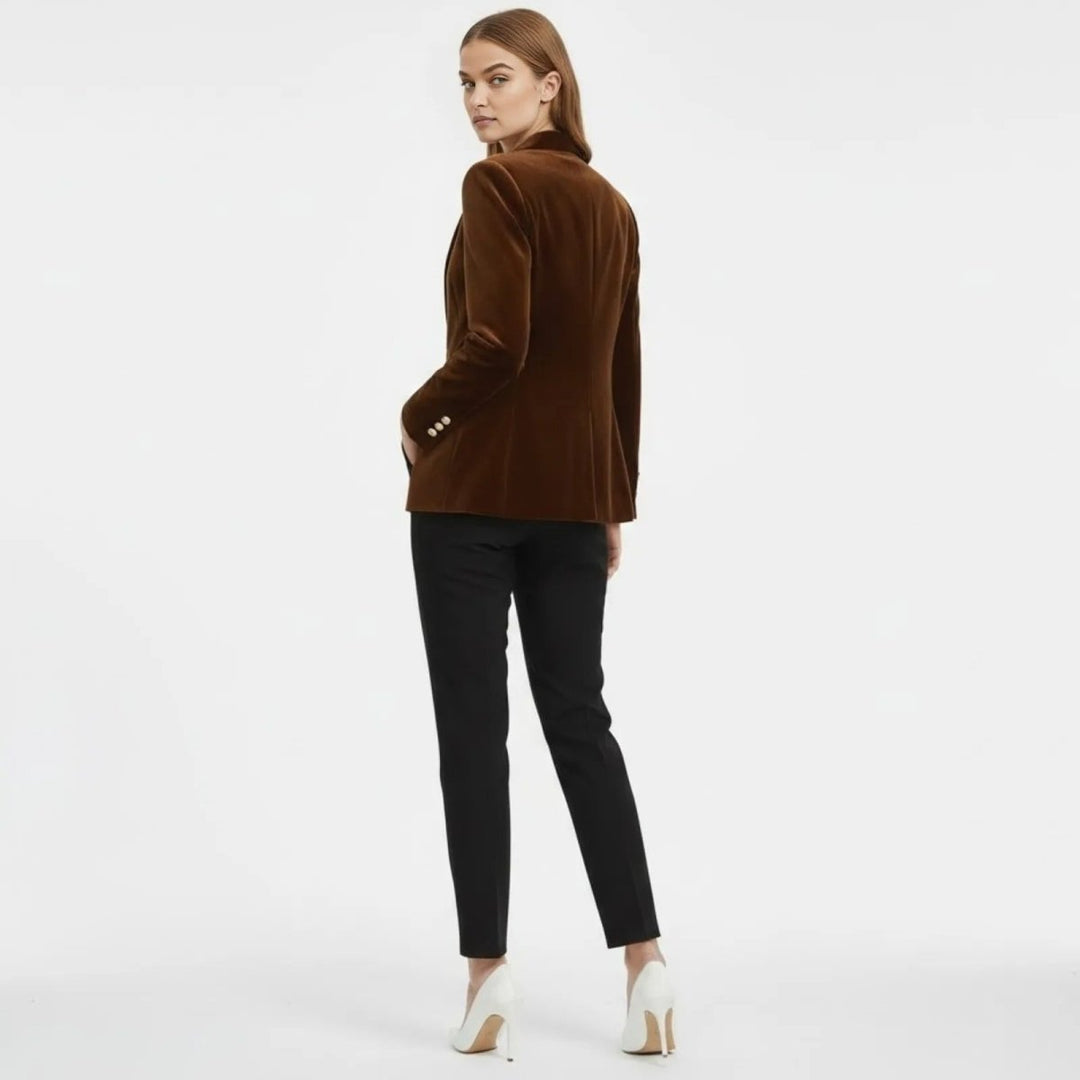 Maribel – Women's Luxury Velvet Blazer with Tailored Fit