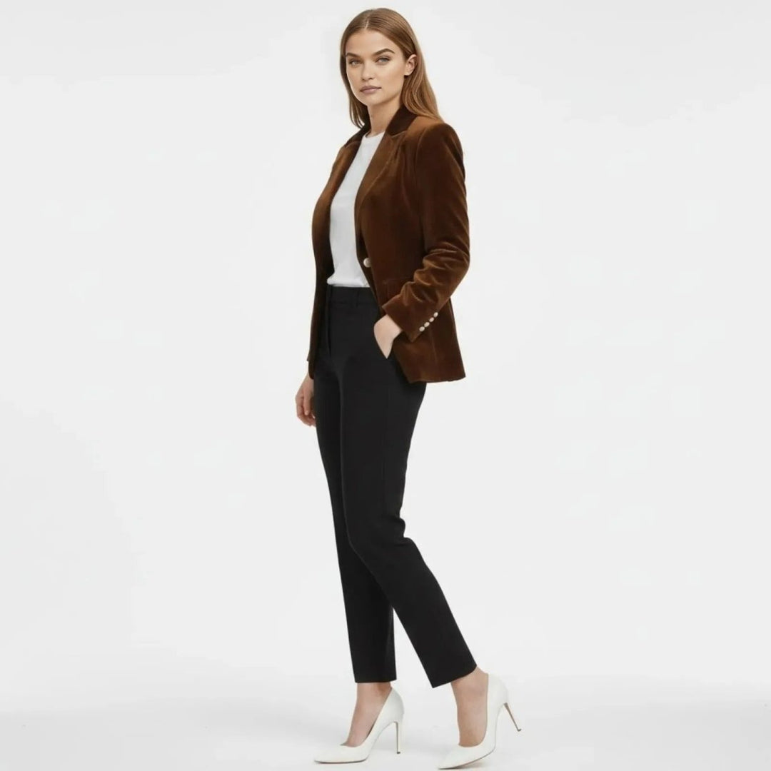 Maribel – Women's Luxury Velvet Blazer with Tailored Fit
