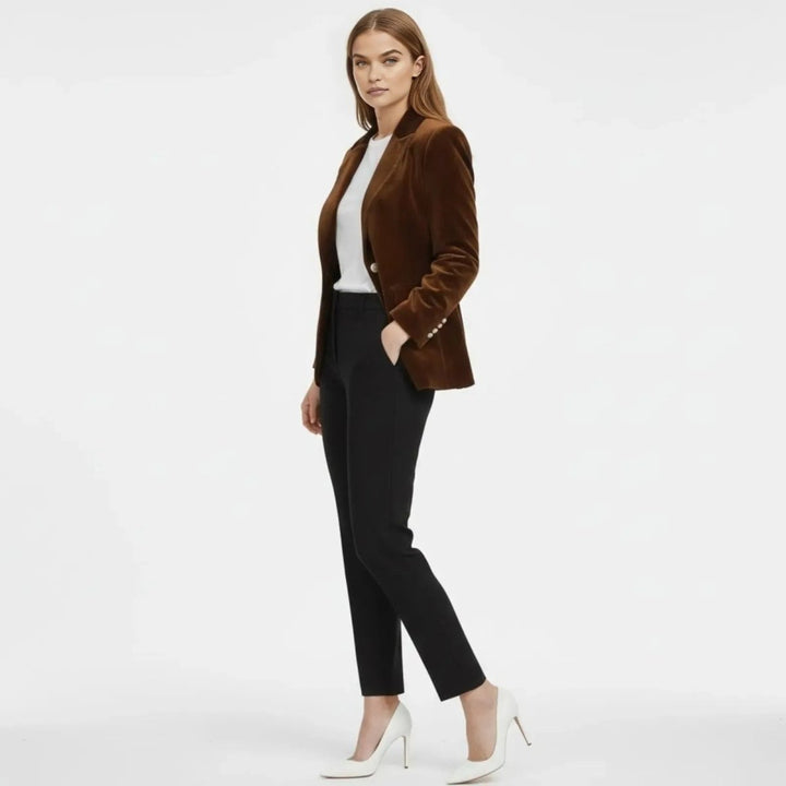 Maribel – Women's Luxury Velvet Blazer with Tailored Fit
