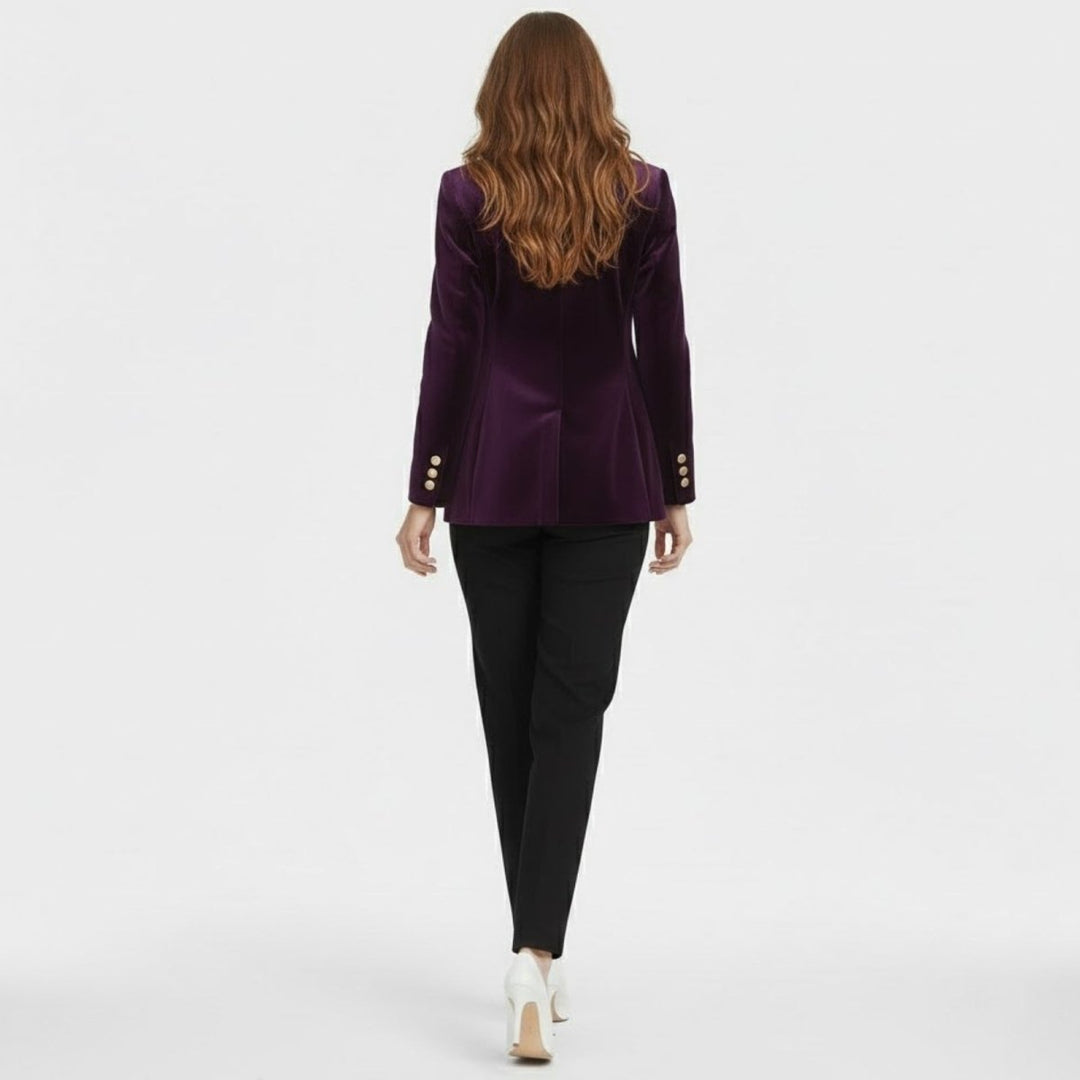 Maribel – Women's Luxury Velvet Blazer with Tailored Fit