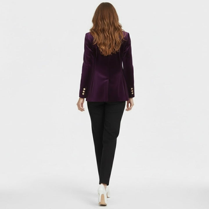 Maribel – Women's Luxury Velvet Blazer with Tailored Fit