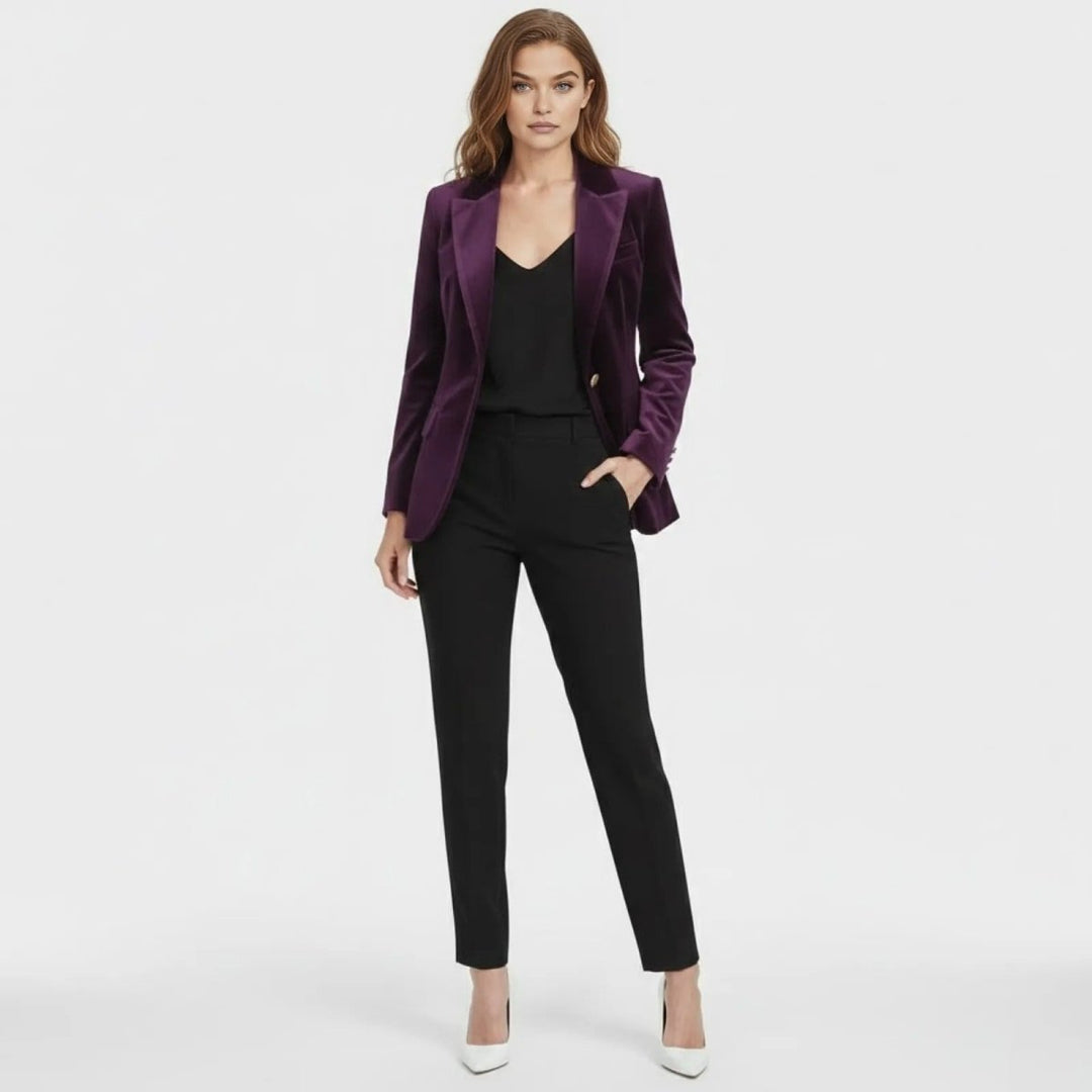 Maribel – Women's Luxury Velvet Blazer with Tailored Fit