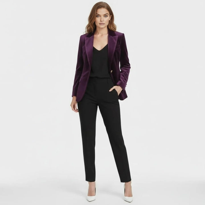 Maribel – Women's Luxury Velvet Blazer with Tailored Fit
