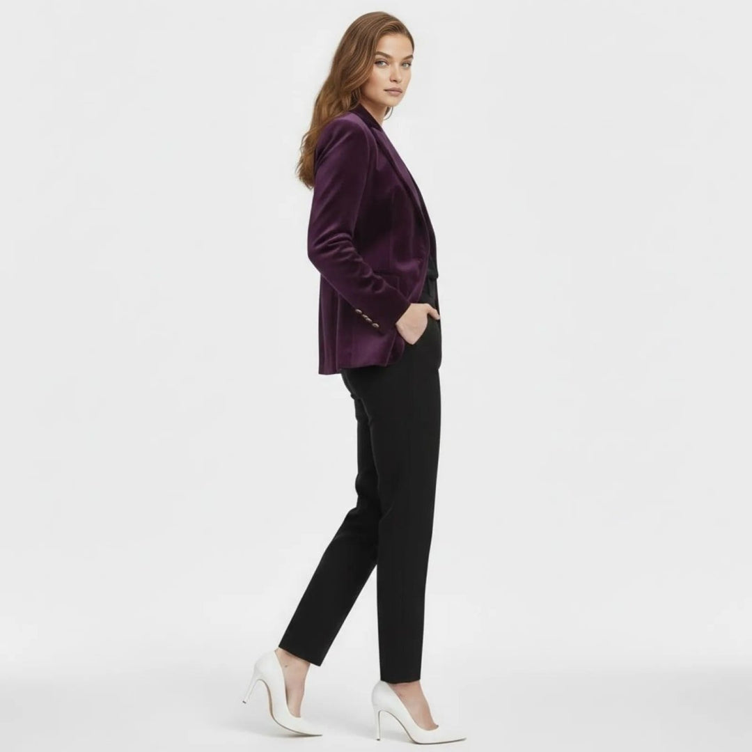 Maribel – Women's Luxury Velvet Blazer with Tailored Fit
