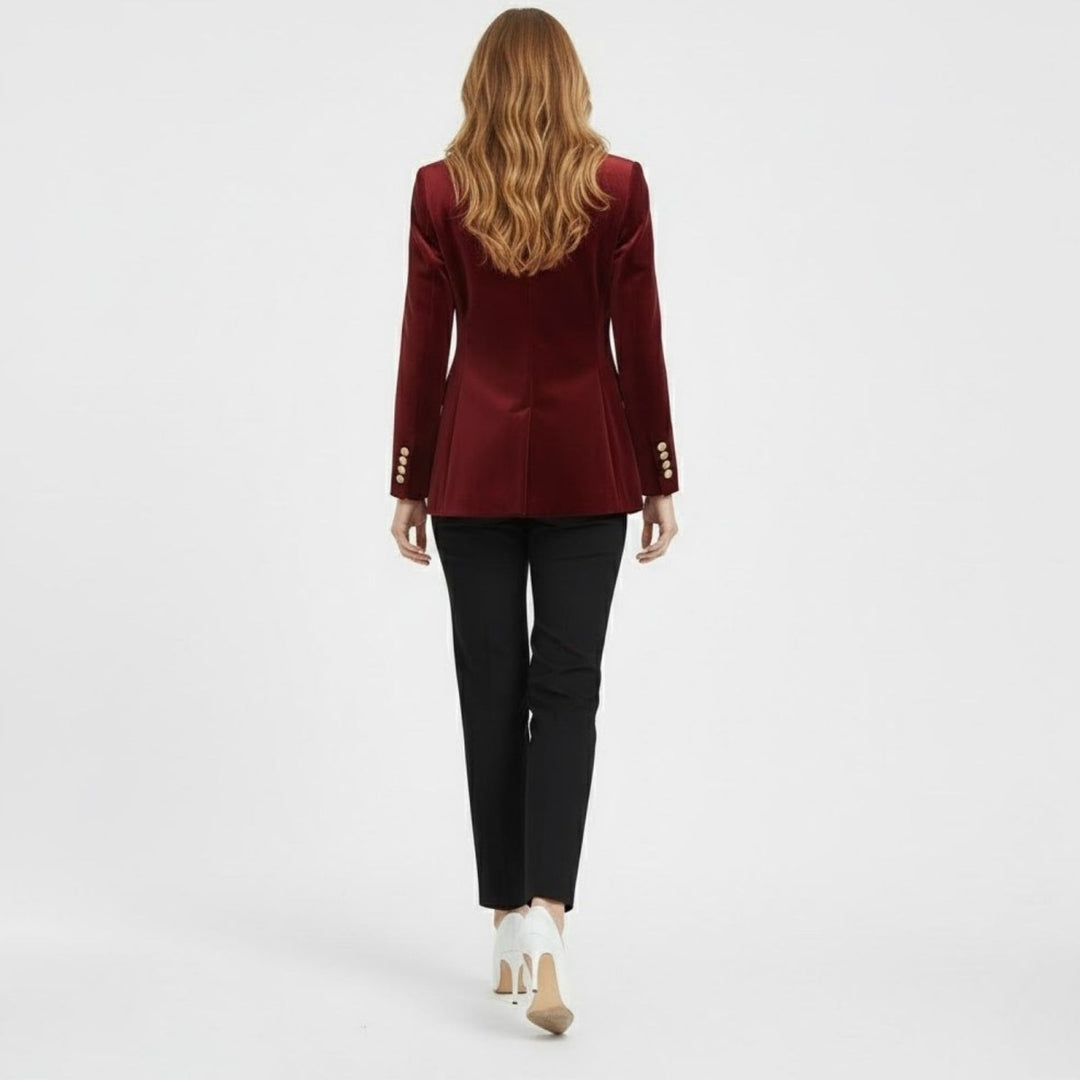 Maribel – Women's Luxury Velvet Blazer with Tailored Fit