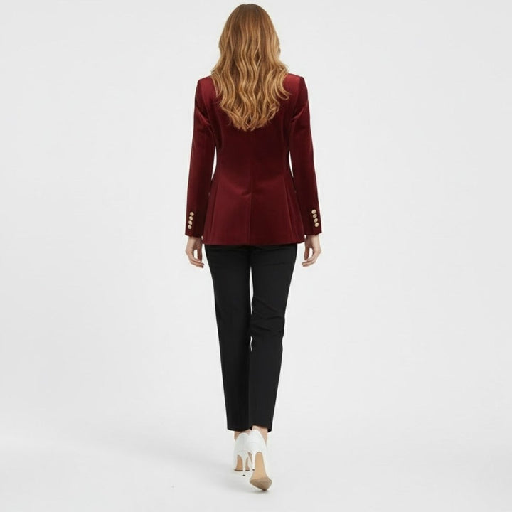 Maribel – Women's Luxury Velvet Blazer with Tailored Fit