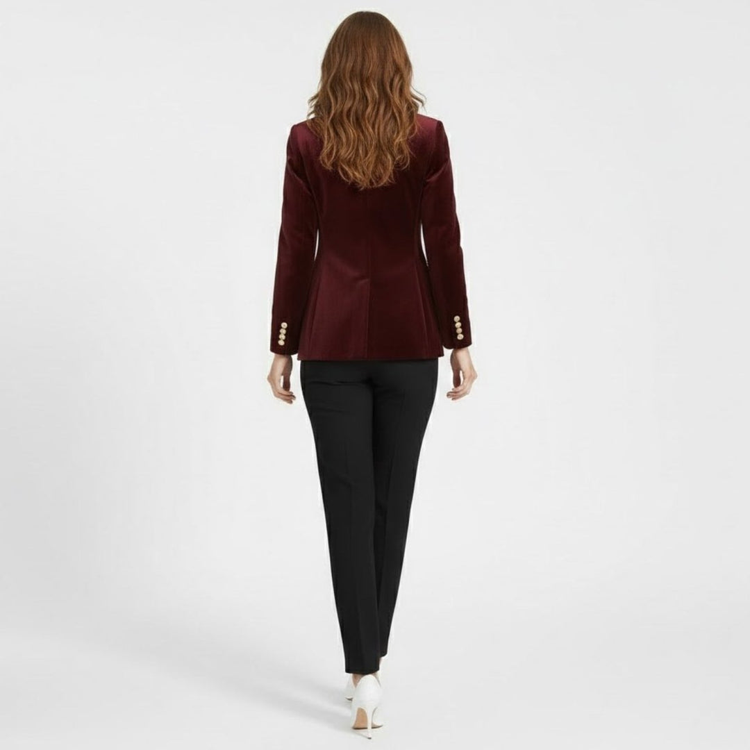 Maribel – Women's Luxury Velvet Blazer with Tailored Fit