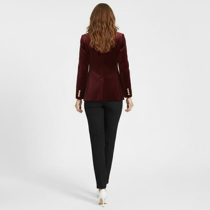 Maribel – Women's Luxury Velvet Blazer with Tailored Fit