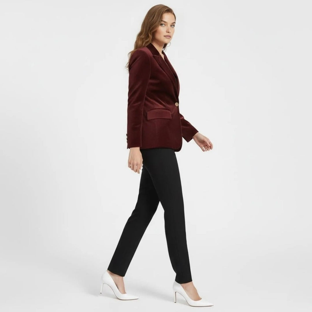 Maribel – Women's Luxury Velvet Blazer with Tailored Fit