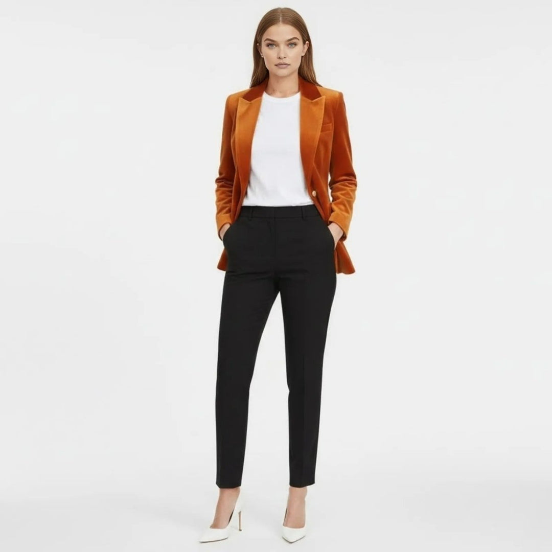 Maribel – Women's Luxury Velvet Blazer with Tailored Fit