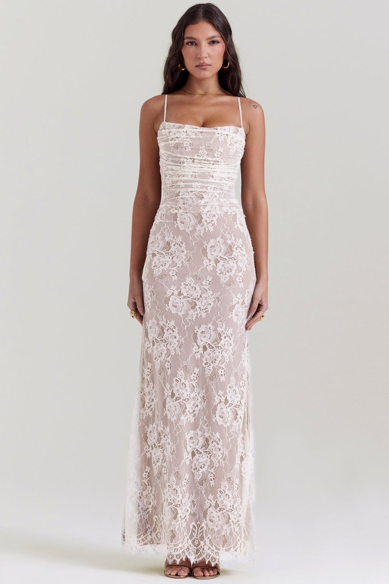 Imogen - Vintage elegantní maxi šaty
