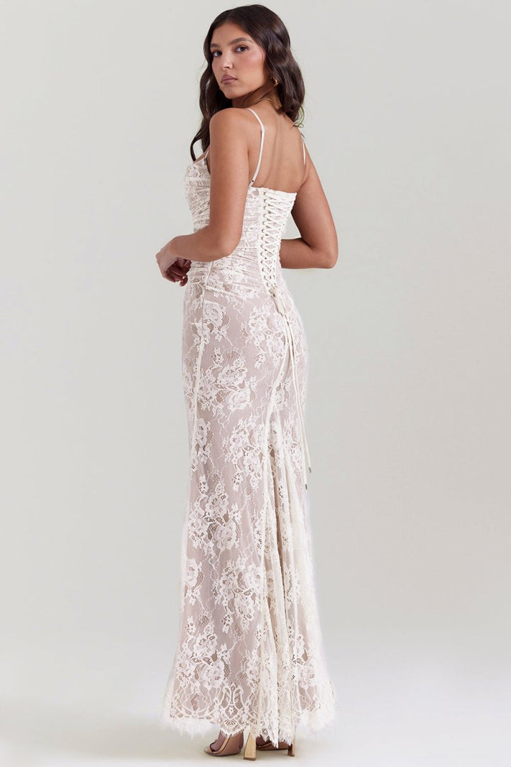 Imogen - Vintage elegantní maxi šaty