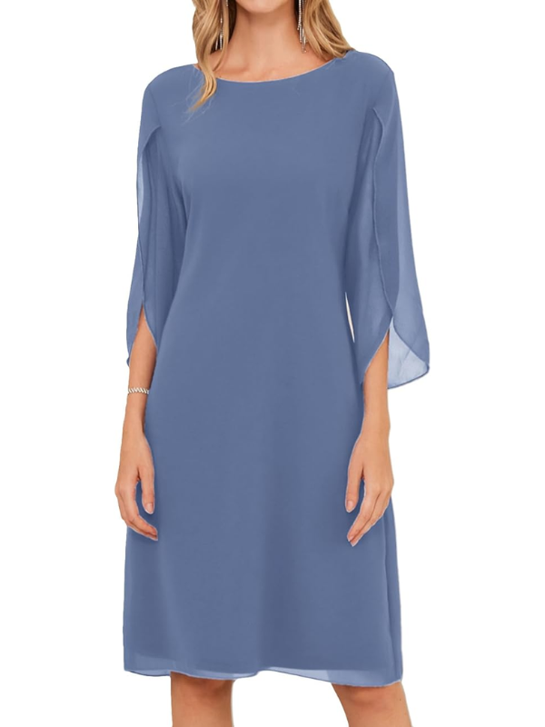 Lara - Women's Double Layer Cotton Dress with Flattering Fit - photo 1