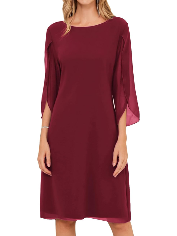 Lara - Women's Double Layer Cotton Dress with Flattering Fit - photo 2
