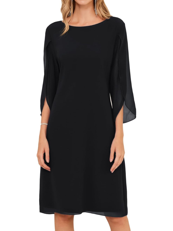 Lara - Women's Double Layer Cotton Dress with Flattering Fit - photo 3
