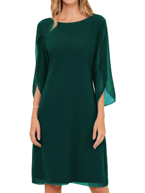 Lara - Women's Double Layer Cotton Dress with Flattering Fit - photo 4