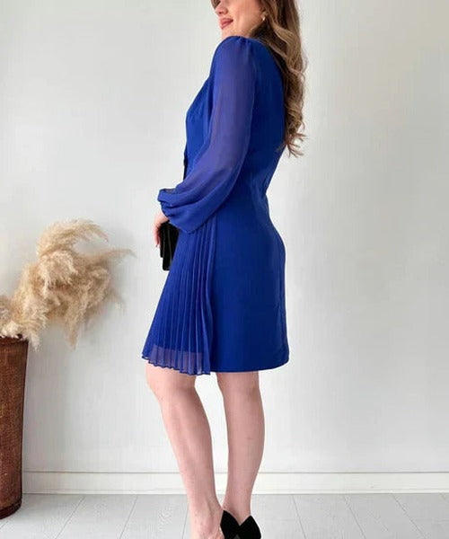 Lauren - Women's Pleated Mini Dress - photo 12