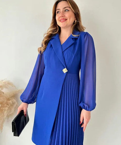 Lauren - Women's Pleated Mini Dress - photo 13