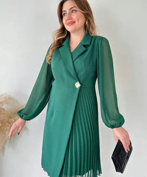 Lauren - Women's Pleated Mini Dress - photo 16