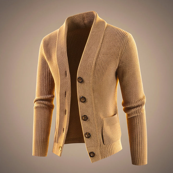 Andrew Virgin Wool Knit Cardigan