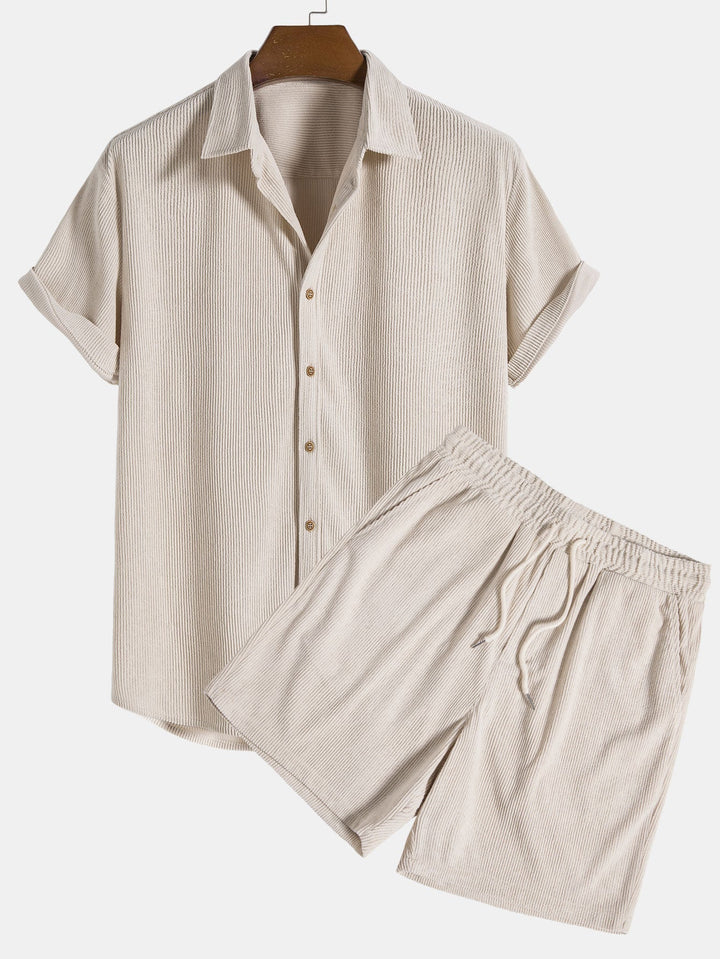 Luke - Men's Classic Polo Shirt and Tailored Shorts Set - photo 1