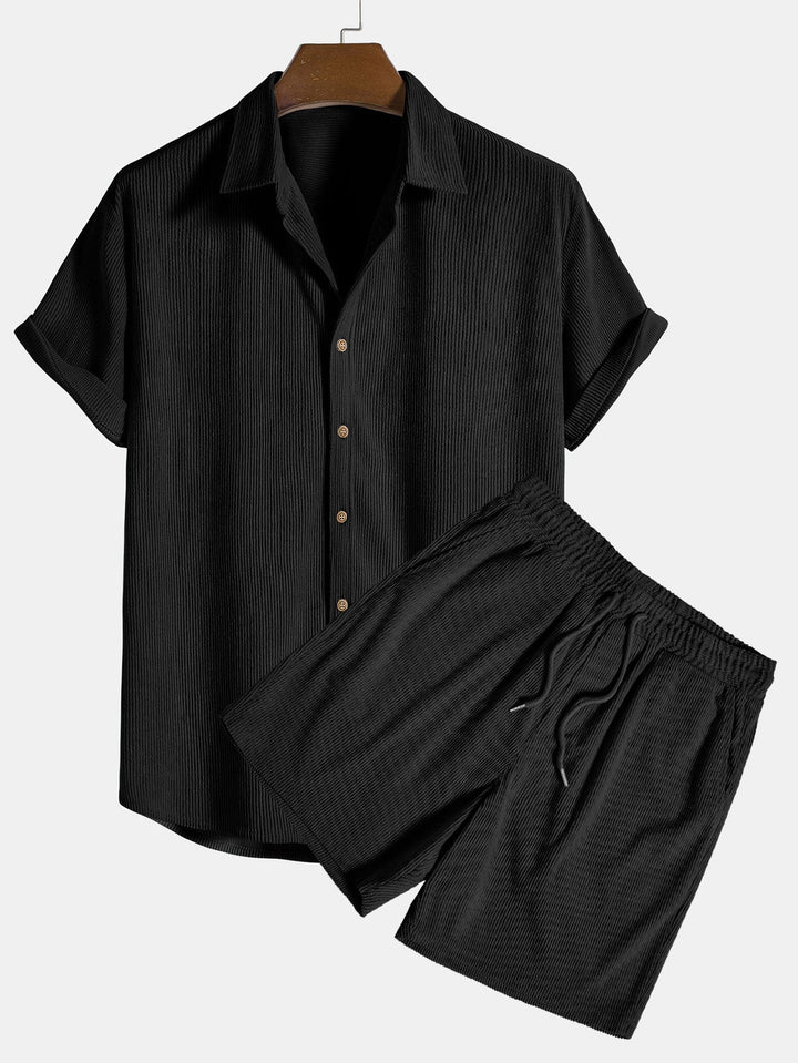 Luke - Men's Classic Polo Shirt and Tailored Shorts Set - photo 2