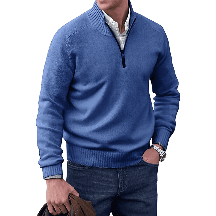 Luke - Men's Zip-Up Sweater with Sleek Polished Finish - photo 3